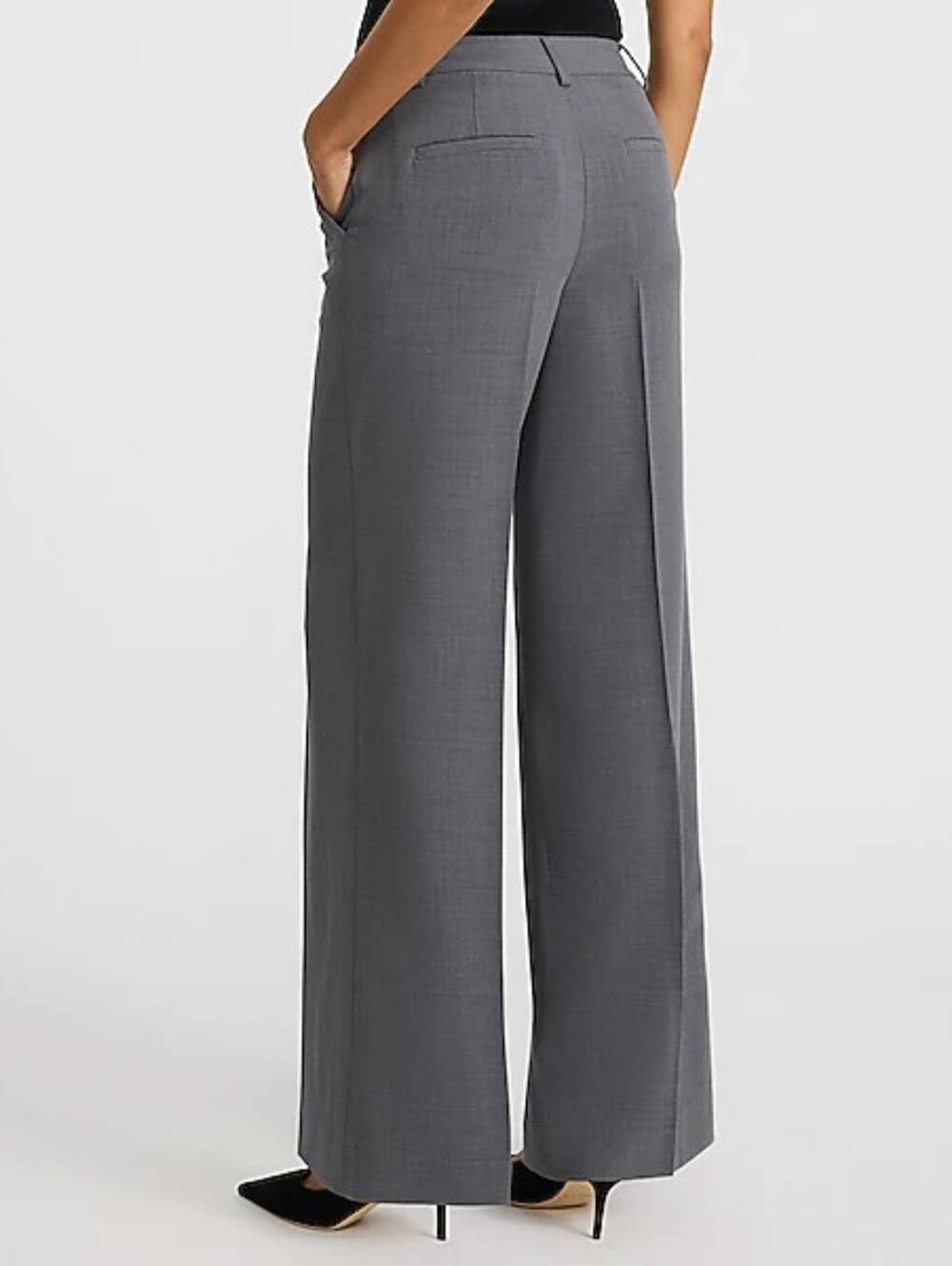 Charcoal Editor Stretch Mid Risel Trouser - Picture 2 of 5
